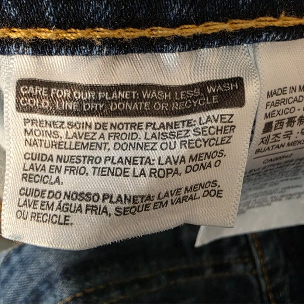 Levis Mens 514 Straight Fit Jeans W38 L30 Dark Wash Denim Cotton Blend - Picture 9 of 10